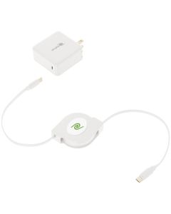 ReTrak ETCHGNBC61 61-Watt USB-C Notebook Charger with Retractable Cable