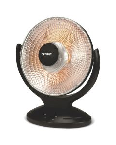 Optimus H-4430 14-Inch 400-Watt/900-Watt Oscillating Parabolic Radiant Heater with Timer