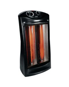 Optimus H-5235 750-Watt/1,500-Watt Fan-Forced Quartz Tower Radiant Heater with Thermostat