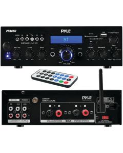 Pyle Home PDA6BU 200-Watt Bluetooth Stereo Amp Receiver with USB & SD Card Readers