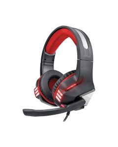 Supersonic IQ-480G - RED Pro-Wired Gaming Headset with Lights (Red)