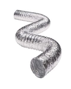 Deflecto F0405B/4 Aluminum Flex Duct (5-ply Supurr-Flex ducting; UL listed 2158A; 5ft; Retail box)