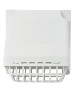 Deflecto HR4W Replacement Wide-Mouth Vent Hood with Detachable Bird Guard