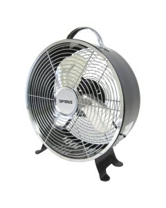 10IN RETRO DRUM FAN BLK
