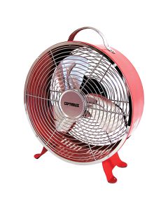 10IN RETRO DRUM FAN RED